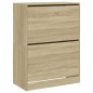 vidaXL Mueble zapatero 2 cajones abatibles roble Sonoma 80x42x108 cm vidaXL Mueble zapatero 2 cajones abatibles roble Sonoma 80x42x108 cm