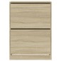 vidaXL Mueble zapatero 2 cajones abatibles roble Sonoma 80x42x108 cm vidaXL Mueble zapatero 2 cajones abatibles roble Sonoma 80x42x108 cm