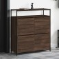vidaXL Mueble zapatero 4 cajones abatibles marrón roble 100x34x112 cm vidaXL Mueble zapatero 4 cajones abatibles marrón roble 100x34x112 cm