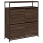 vidaXL Mueble zapatero 4 cajones abatibles marrón roble 100x34x112 cm vidaXL Mueble zapatero 4 cajones abatibles marrón roble 100x34x112 cm