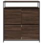 vidaXL Mueble zapatero 4 cajones abatibles marrón roble 100x34x112 cm vidaXL Mueble zapatero 4 cajones abatibles marrón roble 100x34x112 cm