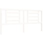 vidaXL Estructura cama de matrimonio con cabecero madera maciza blanco vidaXL Estructura cama de matrimonio con cabecero madera maciza blanco