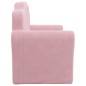 vidaXL Sofá para niños de 2 plazas felpa suave rosa vidaXL Sofá para niños de 2 plazas felpa suave rosa