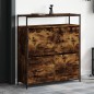 vidaXL Mueble zapatero 4 cajones abatibles roble ahumado 100x34x112 cm vidaXL Mueble zapatero 4 cajones abatibles roble ahumado 100x34x112 cm