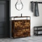 vidaXL Mueble zapatero 4 cajones abatibles roble ahumado 100x34x112 cm vidaXL Mueble zapatero 4 cajones abatibles roble ahumado 100x34x112 cm