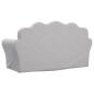 vidaXL Sofá para niños de 2 plazas felpa suave gris claro vidaXL Sofá para niños de 2 plazas felpa suave gris claro