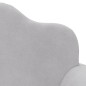 vidaXL Sofá para niños de 2 plazas felpa suave gris claro vidaXL Sofá para niños de 2 plazas felpa suave gris claro