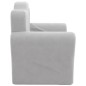 vidaXL Sofá cama infantil felpa suave gris claro vidaXL Sofá cama infantil felpa suave gris claro