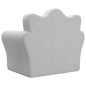vidaXL Sofá cama infantil felpa suave gris claro vidaXL Sofá cama infantil felpa suave gris claro