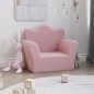 vidaXL Sofá para niños felpa suave rosa vidaXL Sofá para niños felpa suave rosa