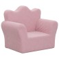 vidaXL Sofá para niños felpa suave rosa vidaXL Sofá para niños felpa suave rosa