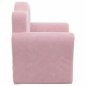 vidaXL Sofá para niños felpa suave rosa vidaXL Sofá para niños felpa suave rosa
