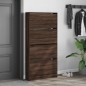 vidaXL Mueble zapatero 4 cajones abatibles marrón roble 80x21x163,5 cm vidaXL Mueble zapatero 4 cajones abatibles marrón roble 80x21x163,5 cm