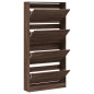 vidaXL Mueble zapatero 4 cajones abatibles marrón roble 80x21x163,5 cm vidaXL Mueble zapatero 4 cajones abatibles marrón roble 80x21x163,5 cm