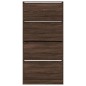 vidaXL Mueble zapatero 4 cajones abatibles marrón roble 80x21x163,5 cm vidaXL Mueble zapatero 4 cajones abatibles marrón roble 80x21x163,5 cm