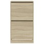 vidaXL Mueble zapatero 2 cajones abatibles roble Sonoma 60x42x108 cm