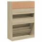 vidaXL Mueble zapatero 2 cajones abatibles roble Sonoma 80x34x116 cm vidaXL Mueble zapatero 2 cajones abatibles roble Sonoma 80x34x116 cm