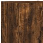 vidaXL Muebles TV pared con LED 4 pzas madera ingeniería roble ahumado vidaXL Muebles TV pared con LED 4 pzas madera ingeniería roble ahumado