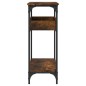vidaXL Mesa consola estante madera ingeniería roble humo 100x29x75 cm vidaXL Mesa consola estante madera ingeniería roble humo 100x29x75 cm
