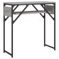 vidaXL Mesa consola estante madera ingeniería Sonoma gris 75x30x75 cm vidaXL Mesa consola estante madera ingeniería Sonoma gris 75x30x75 cm