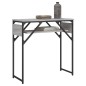 vidaXL Mesa consola estante madera ingeniería Sonoma gris 75x30x75 cm vidaXL Mesa consola estante madera ingeniería Sonoma gris 75x30x75 cm