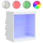 vidaXL Aparador con luces LED blanco 60,5x37x67 cm vidaXL Aparador con luces LED blanco 60,5x37x67 cm