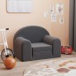vidaXL Sofá cama infantil felpa suave gris antracita vidaXL Sofá cama infantil felpa suave gris antracita