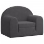 vidaXL Sofá cama infantil felpa suave gris antracita vidaXL Sofá cama infantil felpa suave gris antracita