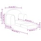 vidaXL Sofá cama infantil felpa suave gris antracita vidaXL Sofá cama infantil felpa suave gris antracita
