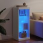 vidaXL Aparador con luces LED blanco 41x37x100 cm vidaXL Aparador con luces LED blanco 41x37x100 cm