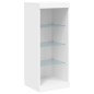 vidaXL Aparador con luces LED blanco 41x37x100 cm vidaXL Aparador con luces LED blanco 41x37x100 cm