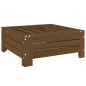 vidaXL Cubierta para base de sombrilla madera maciza pino marrón miel