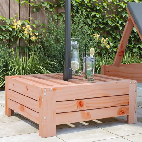 vidaXL Cubierta para base de sombrilla madera maciza abeto Douglas