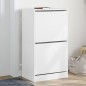 vidaXL Mueble zapatero con 2 cajones abatibles blanco 60x42x108 cm vidaXL Mueble zapatero con 2 cajones abatibles blanco 60x42x108 cm