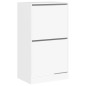 vidaXL Mueble zapatero con 2 cajones abatibles blanco 60x42x108 cm vidaXL Mueble zapatero con 2 cajones abatibles blanco 60x42x108 cm
