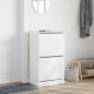 vidaXL Mueble zapatero con 2 cajones abatibles blanco 60x42x108 cm vidaXL Mueble zapatero con 2 cajones abatibles blanco 60x42x108 cm