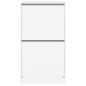vidaXL Mueble zapatero con 2 cajones abatibles blanco 60x42x108 cm vidaXL Mueble zapatero con 2 cajones abatibles blanco 60x42x108 cm