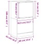 vidaXL Mueble zapatero 2 cajones abatibles marrón roble 60x42x108 cm vidaXL Mueble zapatero 2 cajones abatibles marrón roble 60x42x108 cm