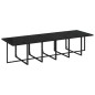 vidaXL Set comedor de jardín 13 pzas con cojines ratán sintético negro vidaXL Set comedor de jardín 13 pzas con cojines ratán sintético negro