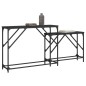 vidaXL Mesas consolas apilables 2 unidades madera de ingeniería negro vidaXL Mesas consolas apilables 2 unidades madera de ingeniería negro