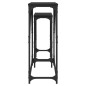 vidaXL Mesas consolas apilables 2 unidades madera de ingeniería negro vidaXL Mesas consolas apilables 2 unidades madera de ingeniería negro