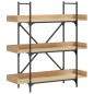 vidaXL Librería 3 estantes madera ingeniería roble 100x33x108,5 cm vidaXL Librería 3 estantes madera ingeniería roble 100x33x108,5 cm