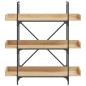vidaXL Librería 3 estantes madera ingeniería roble 100x33x108,5 cm vidaXL Librería 3 estantes madera ingeniería roble 100x33x108,5 cm