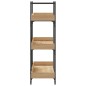 vidaXL Librería 3 estantes madera ingeniería roble 100x33x108,5 cm vidaXL Librería 3 estantes madera ingeniería roble 100x33x108,5 cm