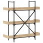 vidaXL Librería 3 estantes madera ingeniería roble 100x33x108,5 cm vidaXL Librería 3 estantes madera ingeniería roble 100x33x108,5 cm