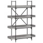 vidaXL Librería de 4 estantes madera gris Sonoma 100x33x145,5 cm