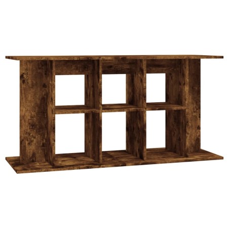 vidaXL Soporte de acuario madera ingeniería roble ahumado 120x40x60 cm