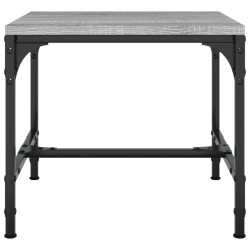 vidaXL Mesas auxiliares 2 uds contrachapada gris Sonoma 40x40x35 cm