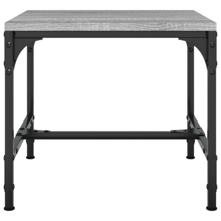 vidaXL Mesas auxiliares 2 uds contrachapada gris Sonoma 40x40x35 cm