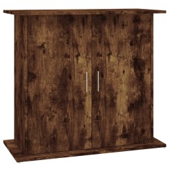 vidaXL Soporte de acuario madera ingeniería roble ahumado 81x36x73 cm